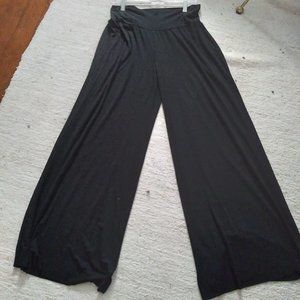 Caslon Black Wide-Leg Pants | Size L